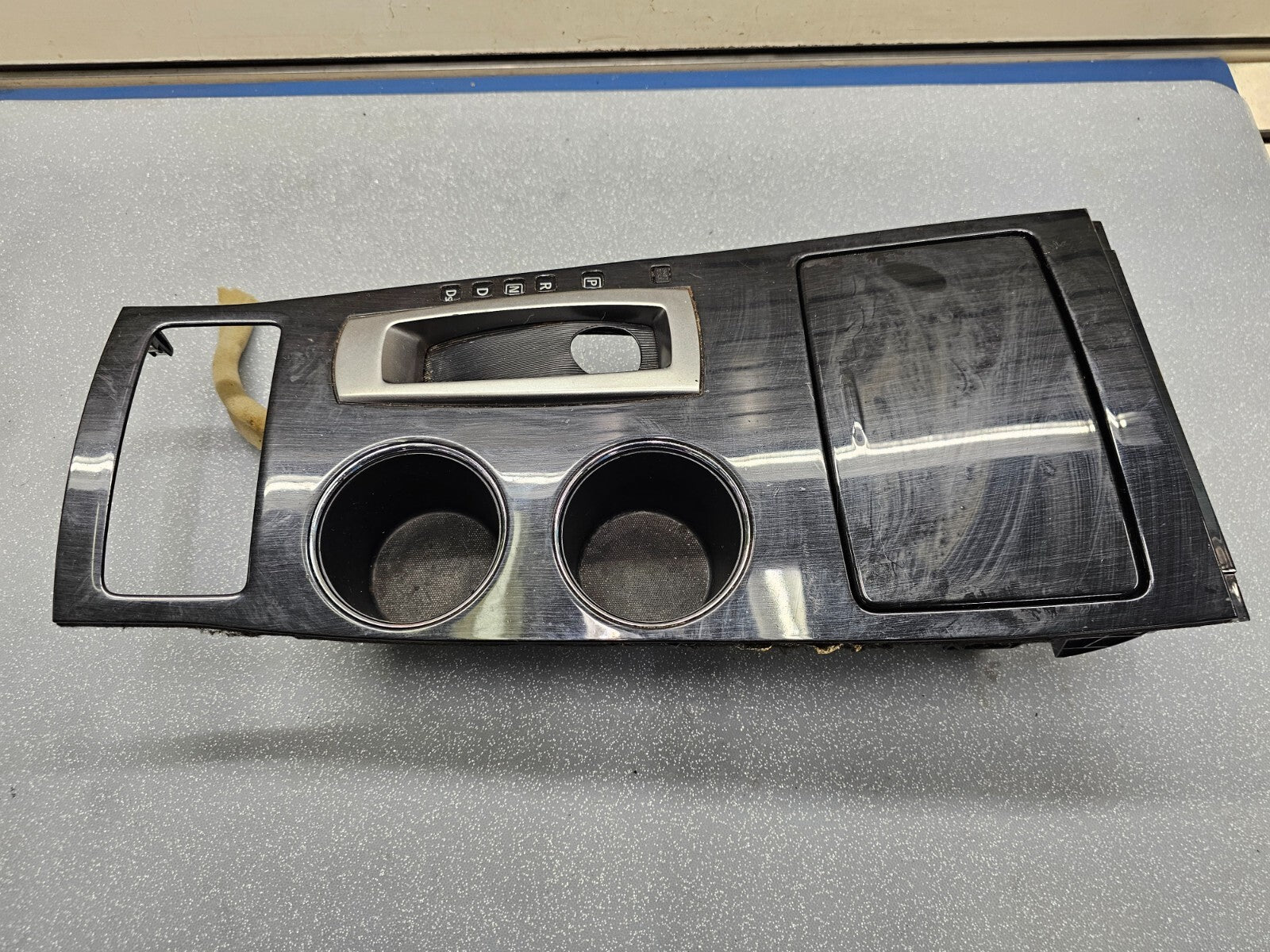 🔥13-15 Altima Center Console Gear Shifter Trim Bezel Cup Drink Holder Wood OEM