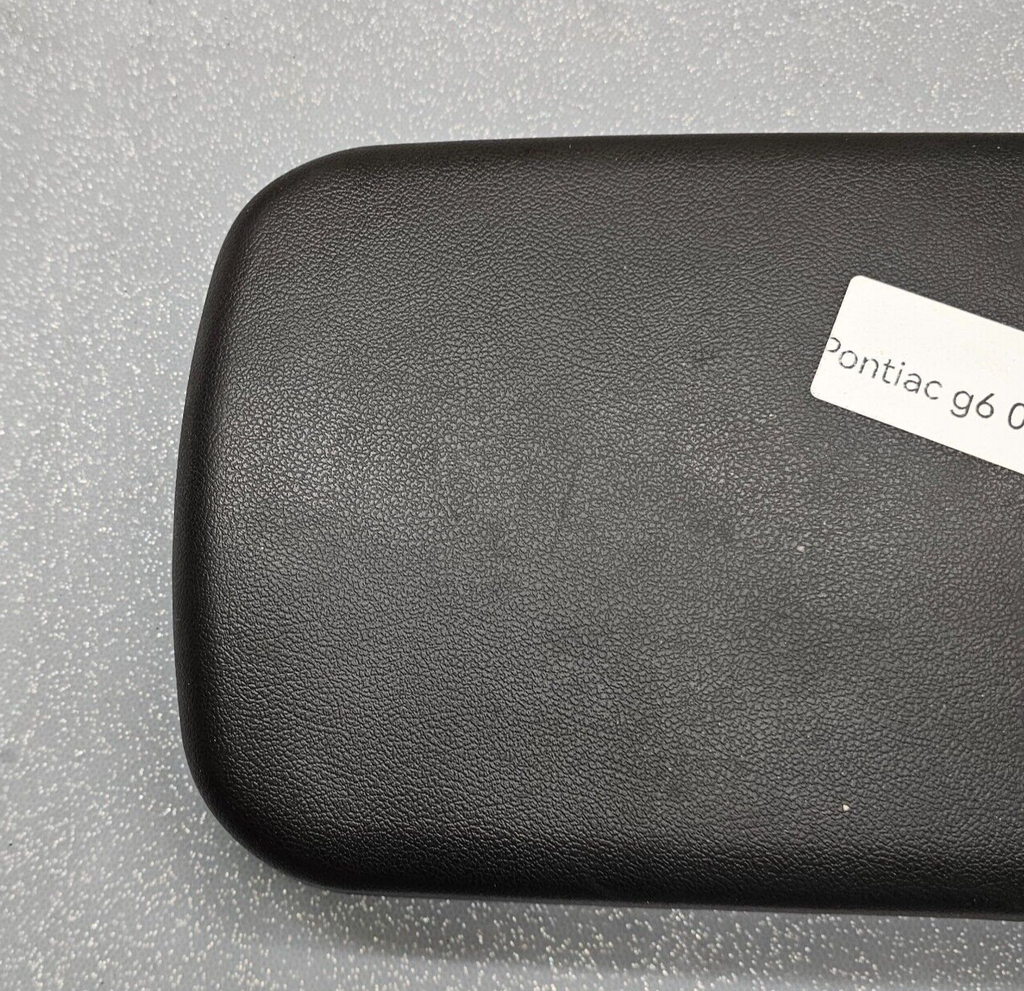 🔥05-10 Pontiac G6 Front Center Console Lid Arm Rest Top Pad Leather Black OEM