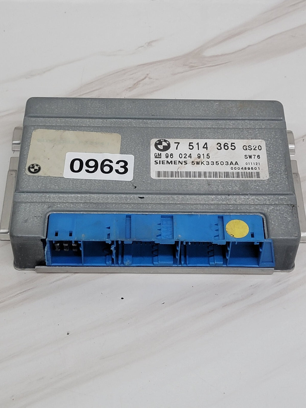 2002 BMW 3-SERIES TRANSMISSION COMPUTER TCM 7 514 365