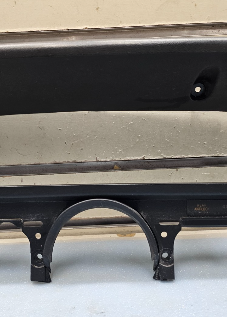 🔥87-91 Ford F-150 F250 BRONCO Dash CLUSTER Bezel Speedo Gauge Trim Black C11