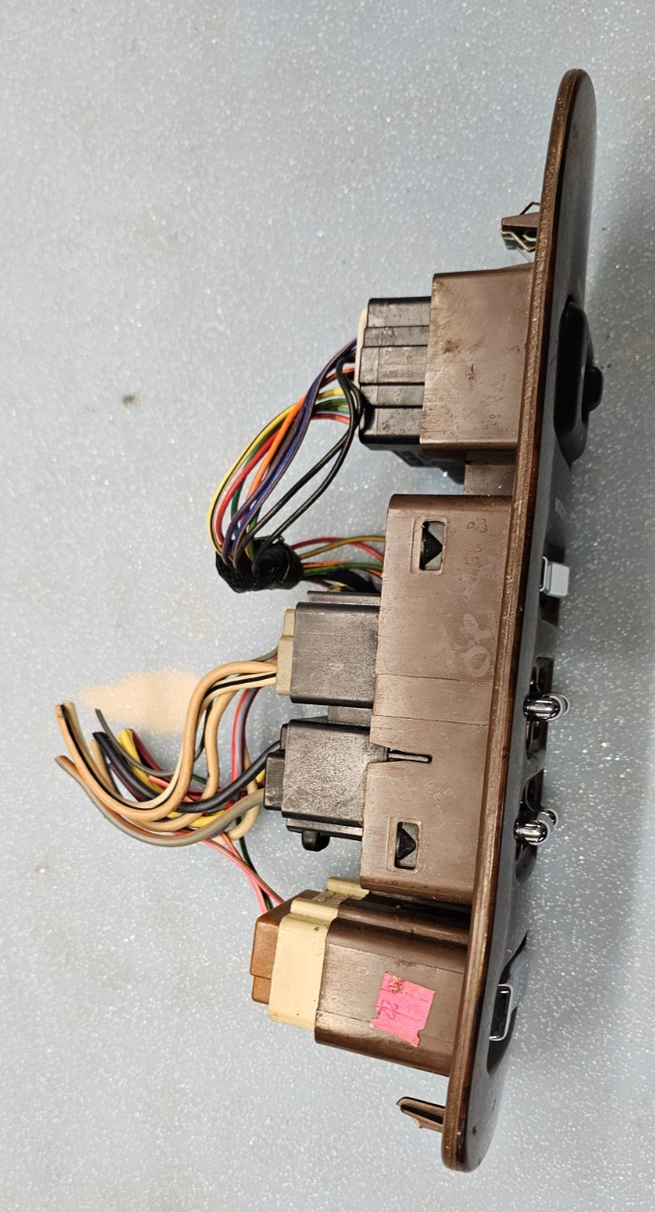 🔥98-02 LINCOLN TOWN CAR LEFT DRIVER MASTER POWER WINDOW SWITCH ASSEMBLY WOOD