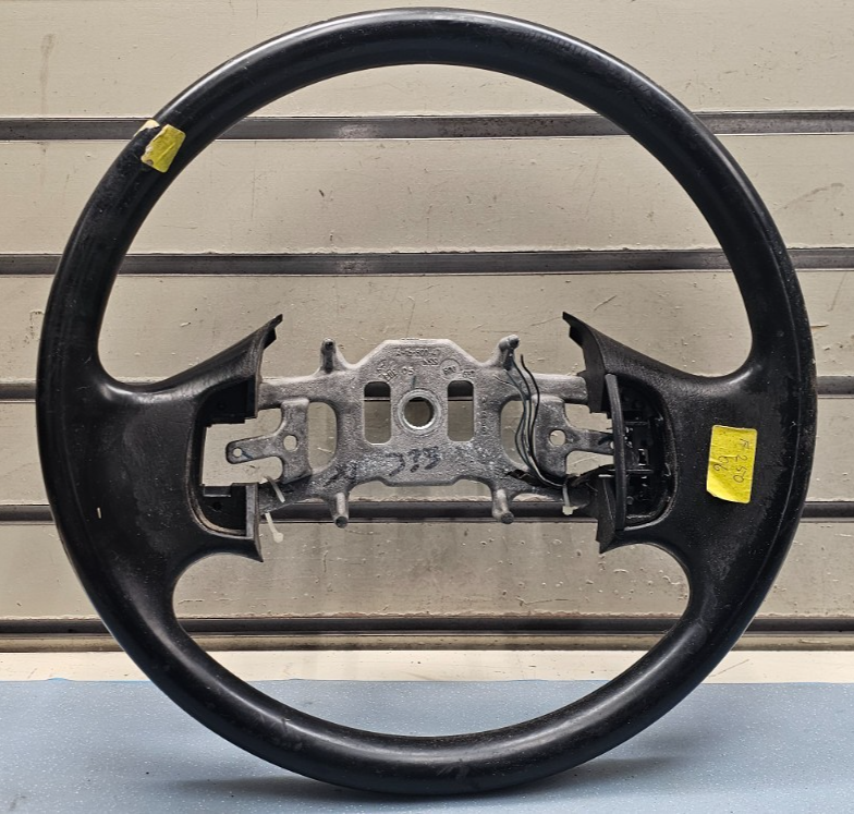 🔥1997-2003 Ford F-150 F-250 EXPEDITION Leather Steering Wheel Cruise Black OEM