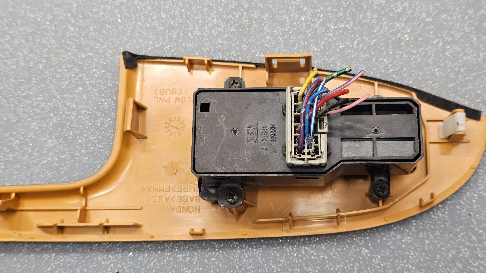🔥03-07 Accord Coupe Right Passenger Window Power Switch Bezel Assembly Black