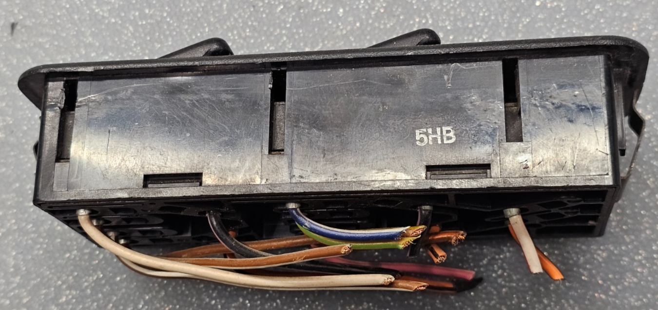 87-94 Mazda 323 Front Left Driver Master Power Window Door Switch Assembly Black