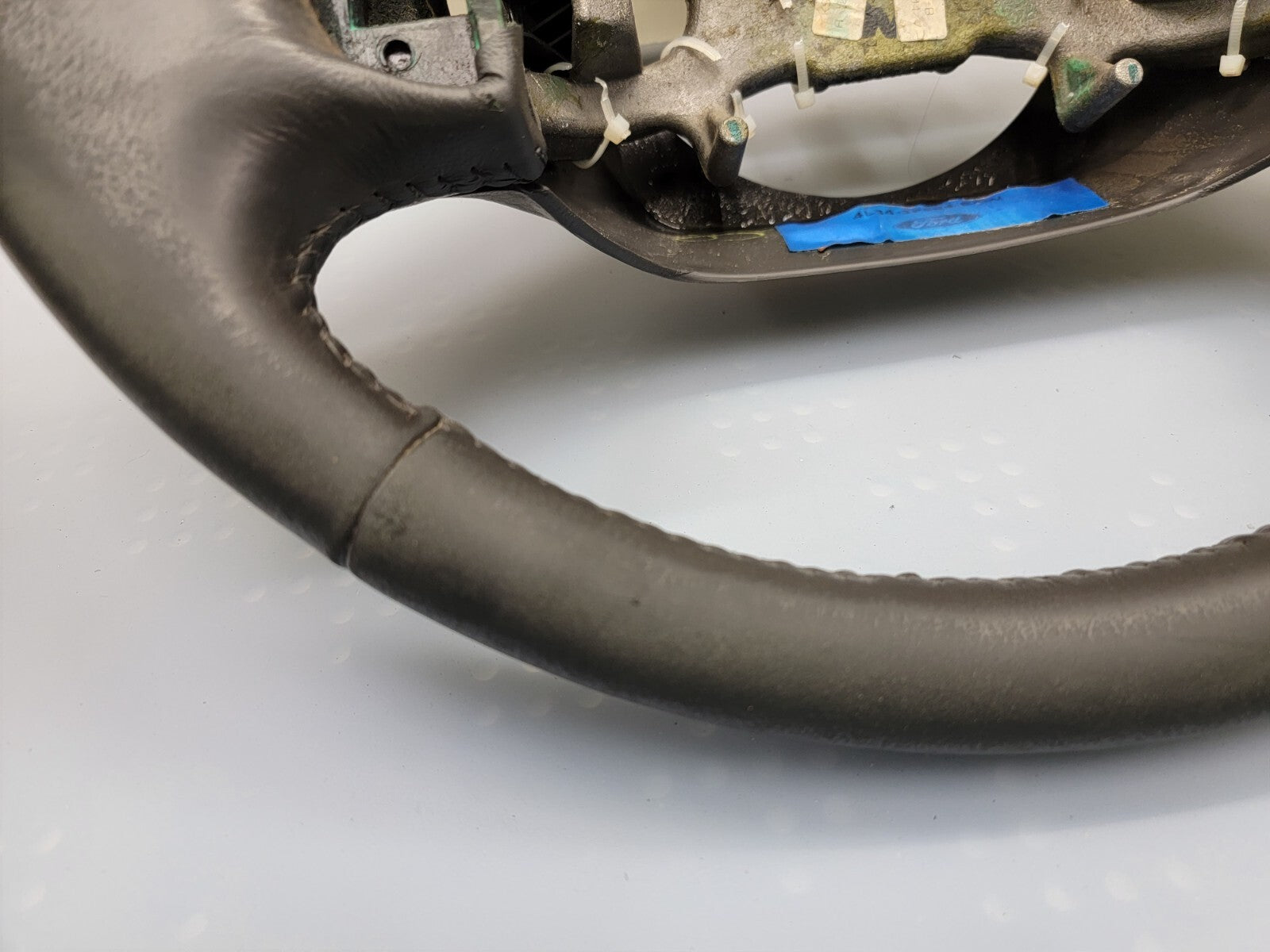 🔥1997-2003 Ford F-150 Leather Steering Wheel Cruise Dash black