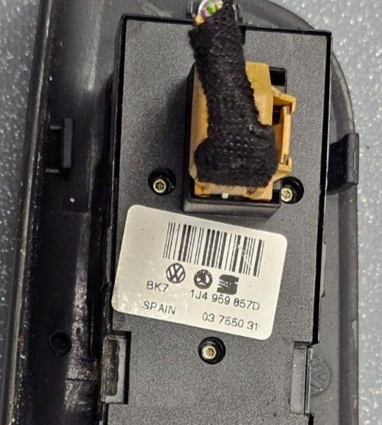 🔥98-06 VW JETTA GOLF POWER LEFT DRIVER MASTER WINDOW DOOR CONTROL SWITCH BLACK
