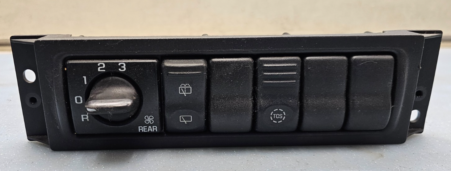 🔥97-05 Montana Silhouette Rear Fan Window Wiper And Fog Control Switch Black