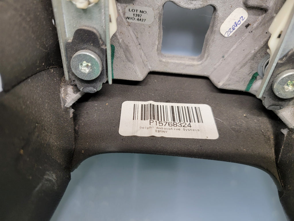 🔥03-06 SILVERADO SIERRA YUKON TAHOE SUBURBAN STEERING WHEEL LEATHER BLACK