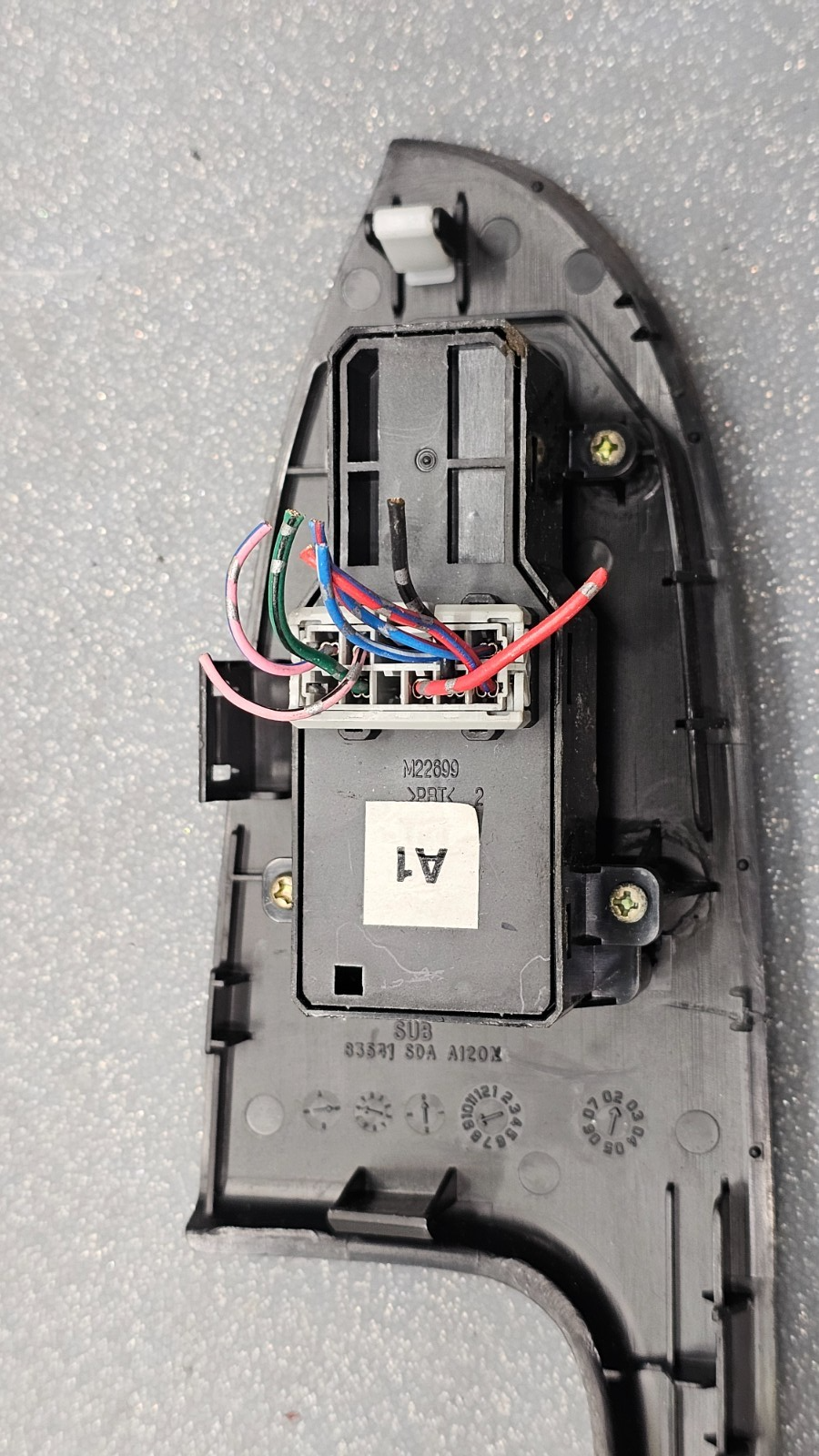 🔥03-07 Accord Coupe Right Passenger Window Power Switch Bezel Assembly Black