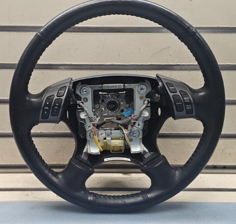 🔥2005-2010 Honda Odyssey Leather Steering Wheel Assembly Black OEM
