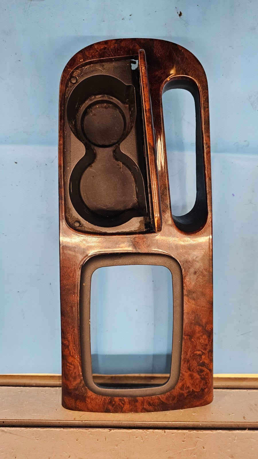 🔥01-05 Sonata Center Console Shifter Shift Trim Bezel Cup Drink Holder Wood