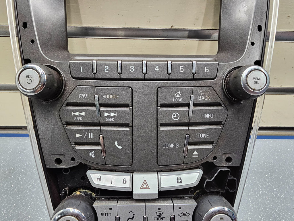 🔥12-15 Equinox Terrain Dash AM FM Radio Stereo Climate Control Trim Panel Bezel