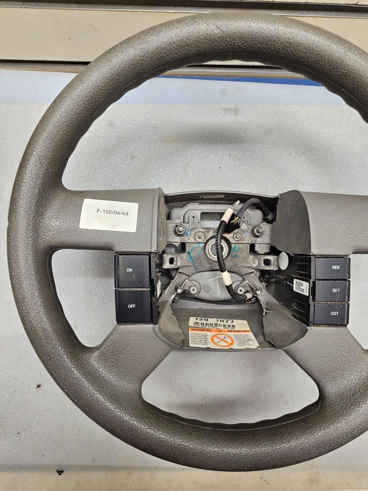 🔥2004-2008 Ford F-150 F150 Tan Leather Wrapped Steering Wheel LEATHER OEM TAN