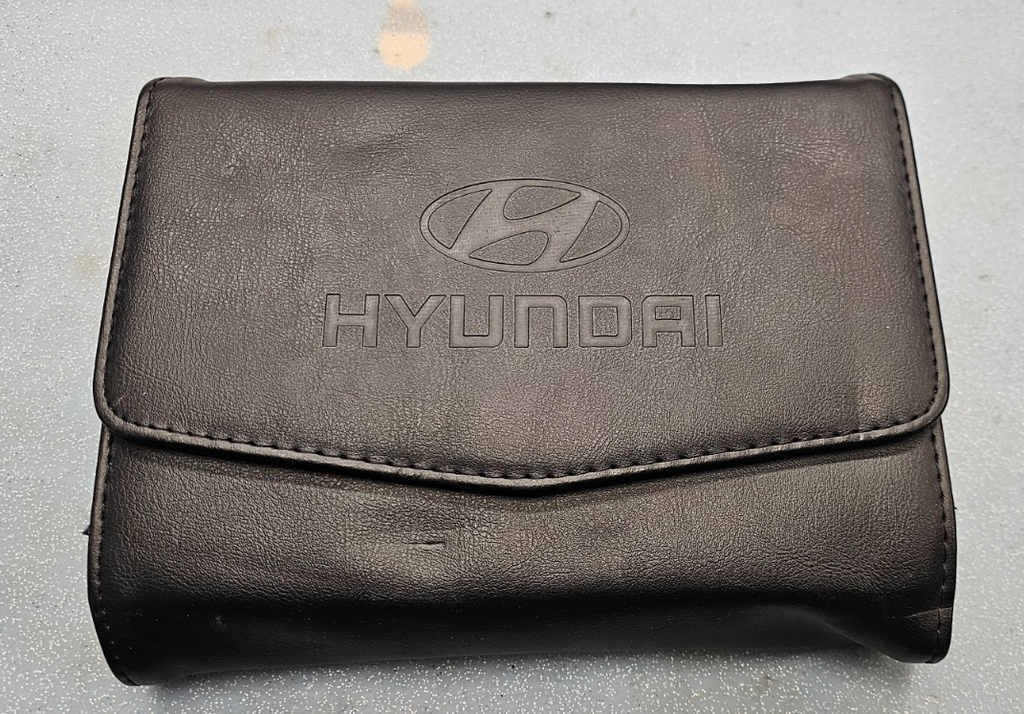 🔥2015 HYUNDAI SONATA Factory Owner’s Manual Handbook Leather Case OEM BLACK
