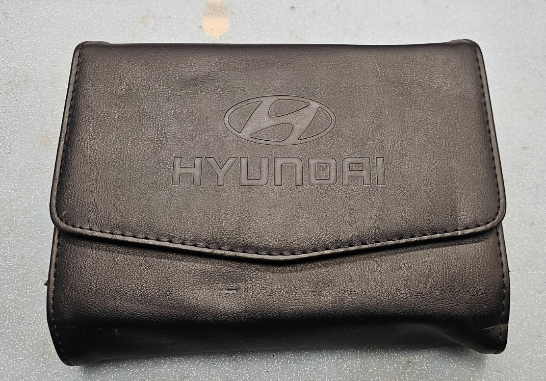 🔥2015 HYUNDAI SONATA Factory Owner’s Manual Handbook Leather Case OEM BLACK