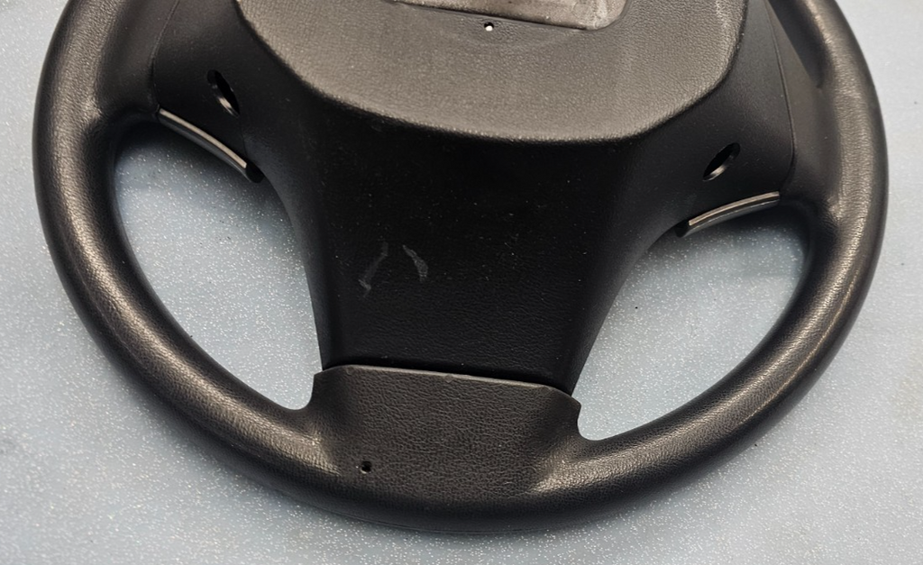 07-09 Elantra Left Driver Steering Column Wheel 9P Cruise Control Leather Black