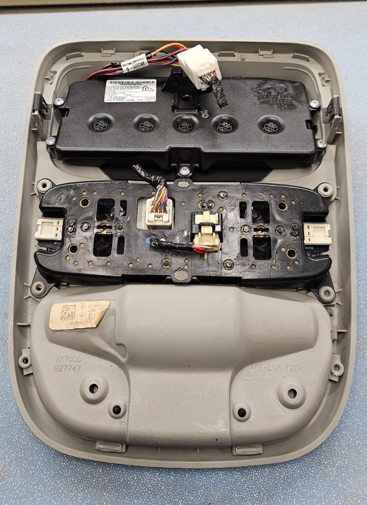 🔥04-10 Toyota Sienna Overhead Console Dome Map Light Storage Assembly Tan