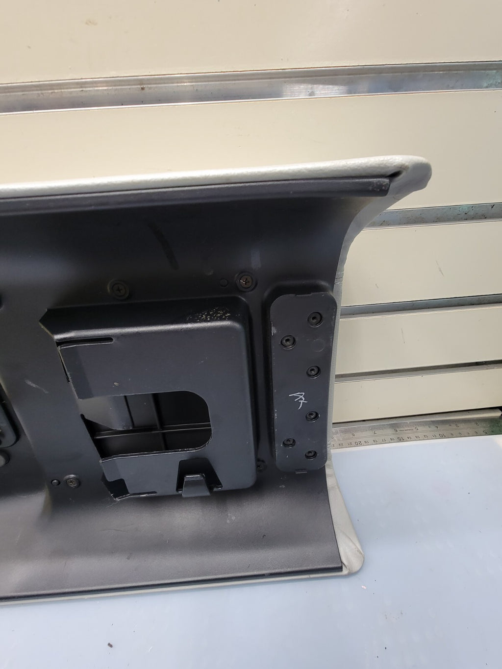 🔥03-06 Lincoln Navigator Center Console Lid Armrest Dove Leather Light Gray L18