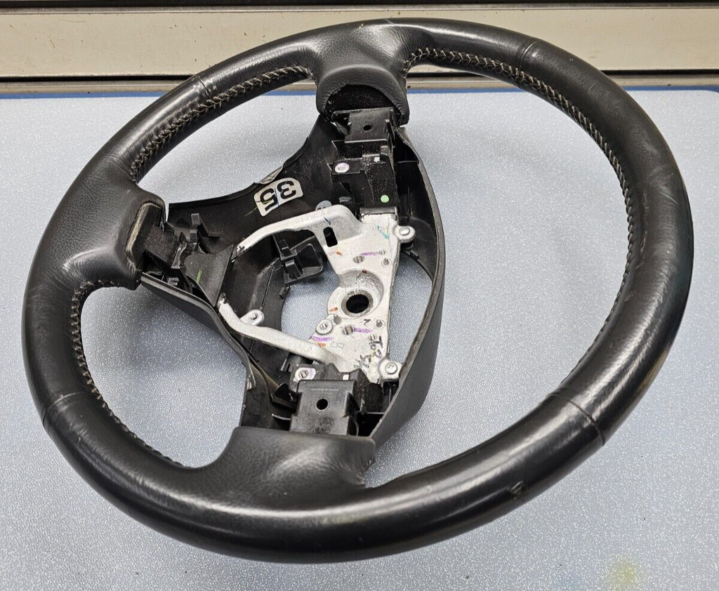 🔥06-12 TOYOTA RAV4 LEFT DRIVER STEERING COLUMN WHEEL COVER LEATHER BLACK OEM