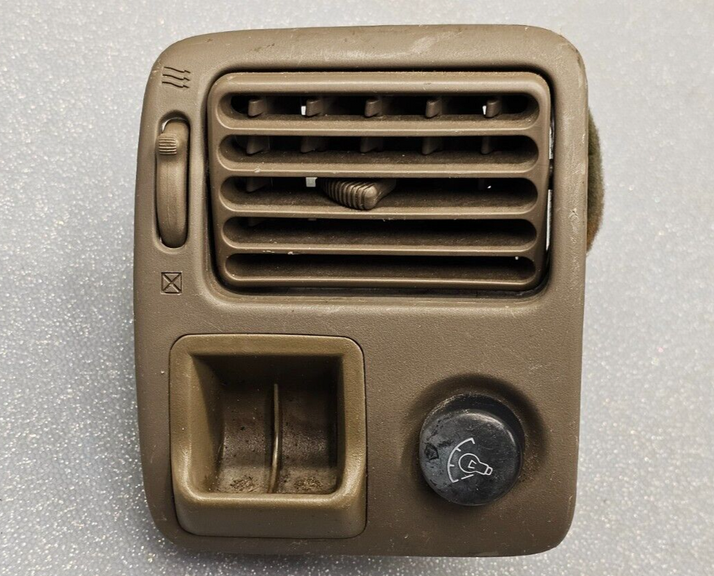 🔥98-02 COROLLA LEFT DRIVER DASH AC A/C HVAC AIR VENT DIMMER SWITCH DARK TAN