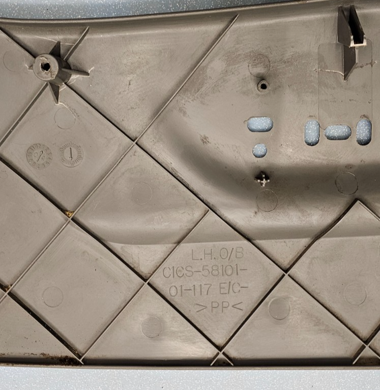 🔥04-07 Grand Caravan Town Country Left Driver Seat Outer Trim Panel Gray OEM