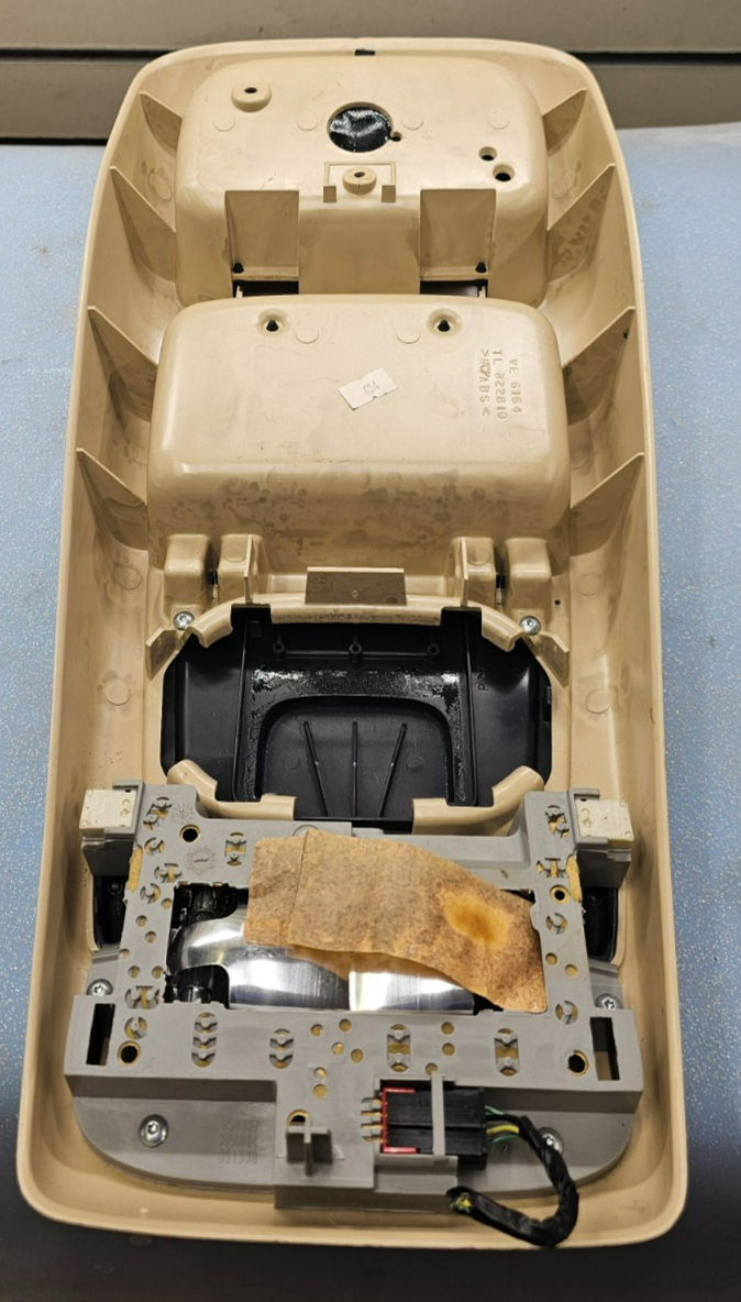 🔥02-10 Explorer Mountaineer Overhead Console Dome Map Light Lamp Storage TAN