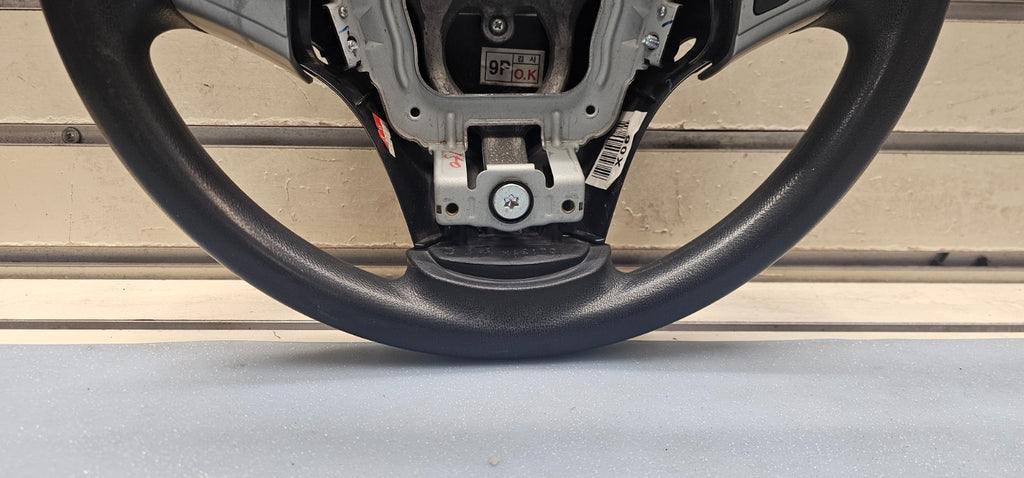 07-09 Elantra Left Driver Steering Column Wheel 9P Cruise Control Leather Black