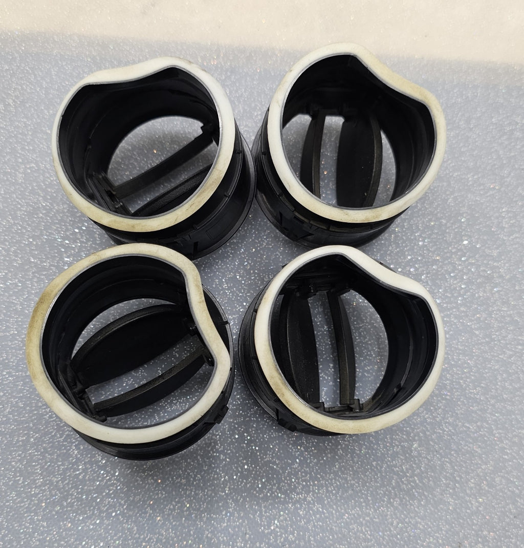 06-10 Jeep Commander A/C Heat Dash Air Vents Insert Black Set of 4 OEM/JC
