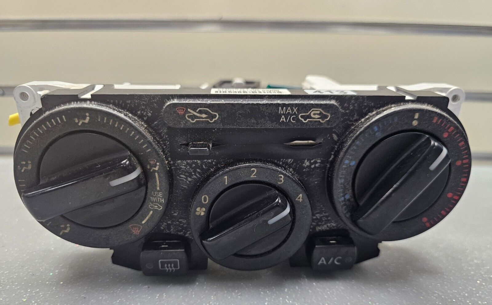 07-11 Nissan Versa Dash Heater Temperature Climate Control Panel Air Conditioner
