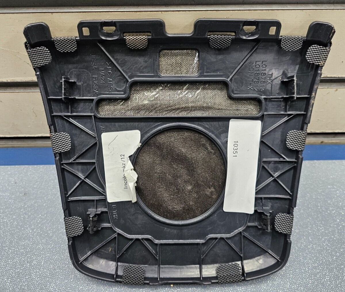 🔥10-12 LINCOLN MKZ CENTER DASH SPEAKER COVER BEZEL TRIM INSTRUMENT PANEL BLACK