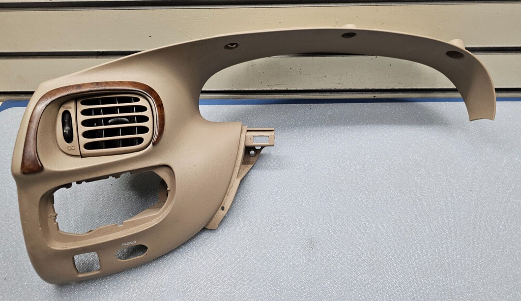 🔥97-03 Ford F150 Dash Speedometer Instrument CLUSTER Bezel Trim Panel TAN C13