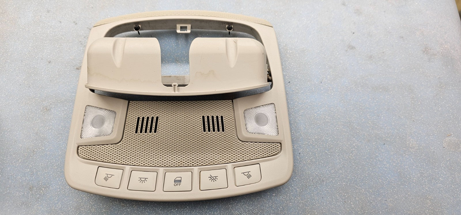 🔥2013-2016 Ford Fusion Overhead Console Dome Map Lights Lamp Assembly Tan OEM