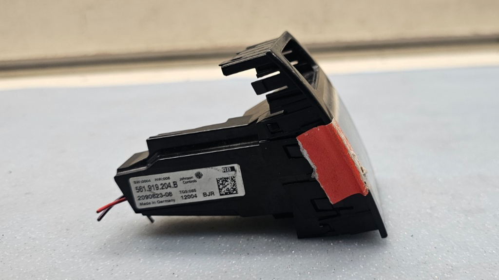 🔥12-15 VW PASSAT DASH HAZARD SWITCH WITH CLOCK BLACK OEM
