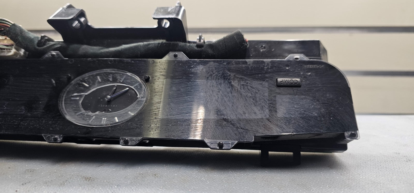 🔥04-06 Infiniti G35 Coupe Center Dash Clock Temperature Trim Panel Cover Black
