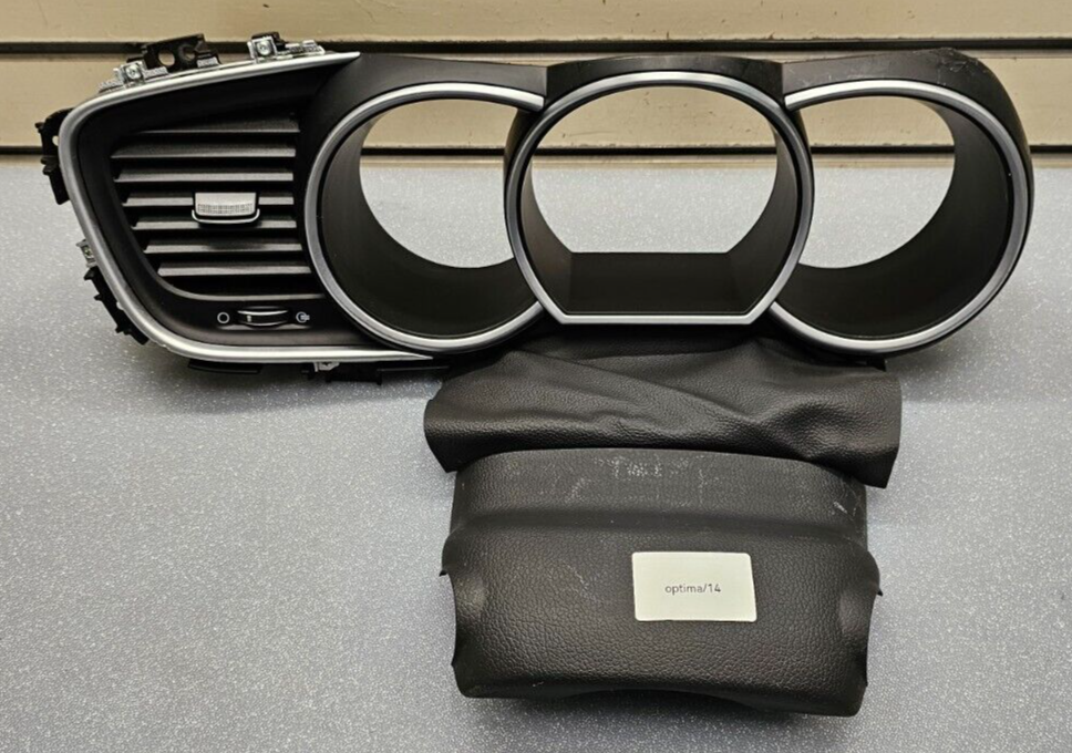 🔥14-15 OPTIMA SPEEDOMETER TACHOMETER INSTRUMENT CLUSTER BEZEL TRIM PANEL BLACK
