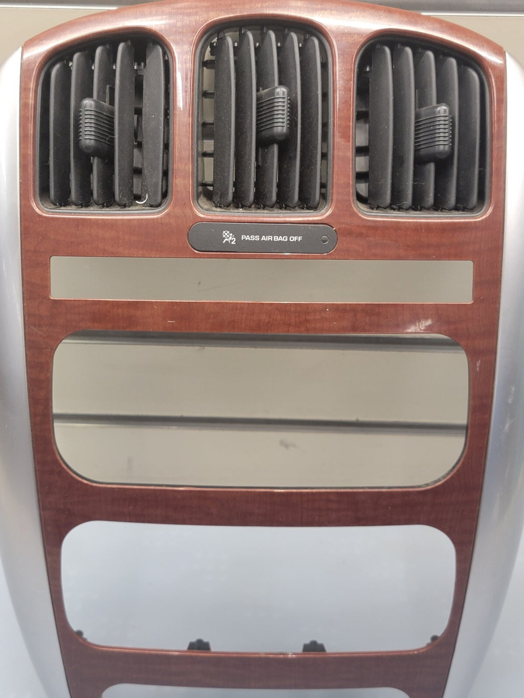 🔥01-07 Dodge Caravan Town & Country dash radio climate TRIM bezel woodgrain