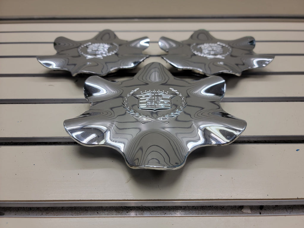 🔥1999-2000 Cadillac Escalade CHROME wheel CENTER CAPS OEM