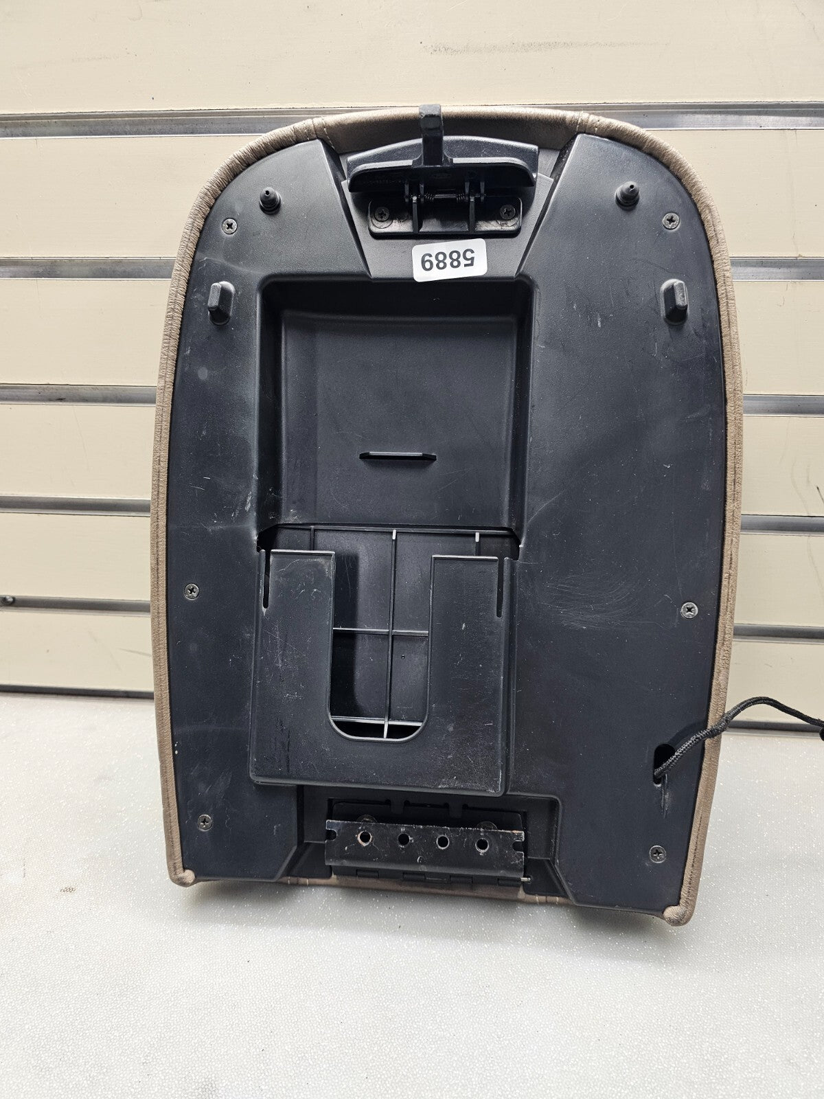 🔥03-06 Ford Expedition Front Center Console Lid Arm Rest Cover Top Leather Tan