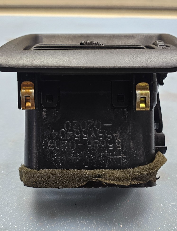 🔥93-97 TOYOTA COROLLA AC HEAT LEFT AIR VENT DIMMER CONTROL SWITCH BEZEL BLACK