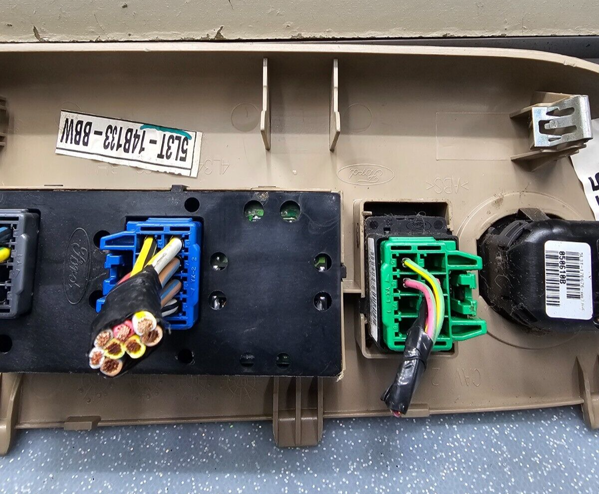 🔥04-08 Ford F150 Left Driver Master Power Window 2 Door Switch Control TAN WS24