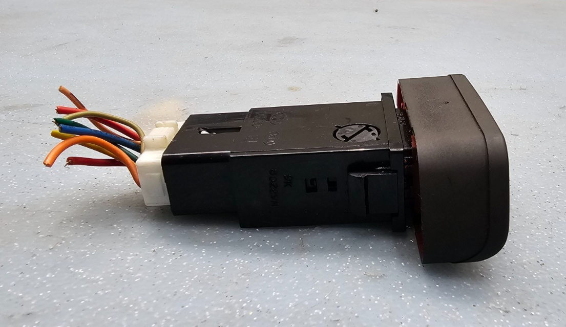 🔥01-05 SONATA OPTIMA Hazard Warning Emergency Light Dash Flasher Switch Black