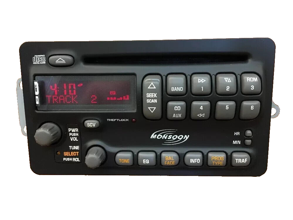 🔥01-05 Pontiac Grand Am Monsoon Cd Radio Unlocked -Plug & Play PRE-PROGRAMMED