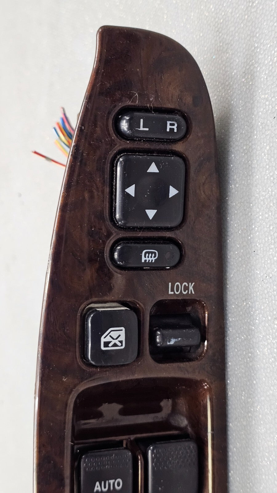 🔥00-04 Legacy Outback Left Driver Master Window Door Control Switch Bezel Wood