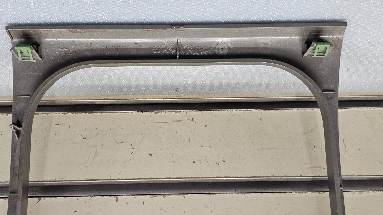 05-12 Pathfinder Center Console Gear Shifter Shift Trim Bezel Cover Panel Silver