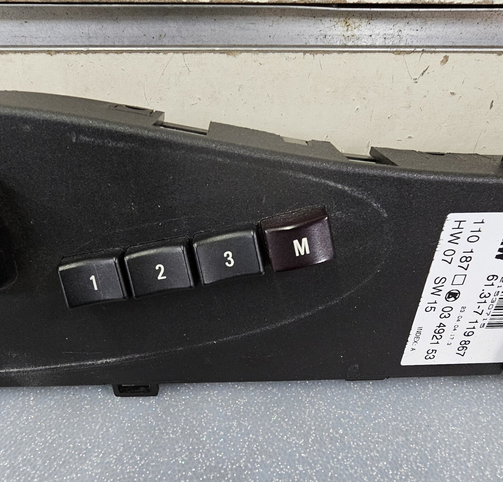🔥00-06 BMW X5 RANGE ROVER LEFT DRIVER MEMORY FRONT SEAT POSITION CONTROL SWITCH