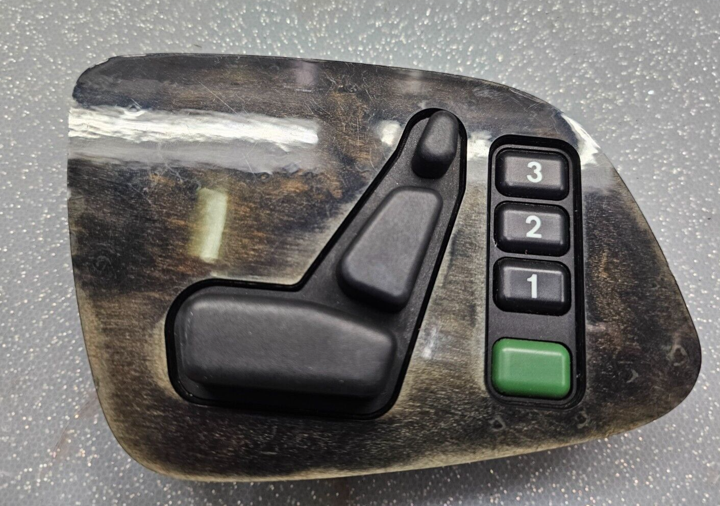 🔥97-03 MERCEDES CLK320 CLK430 FRONT RIGHT PASSENGER SEAT ADJUSTMENT SWITCH WOOD