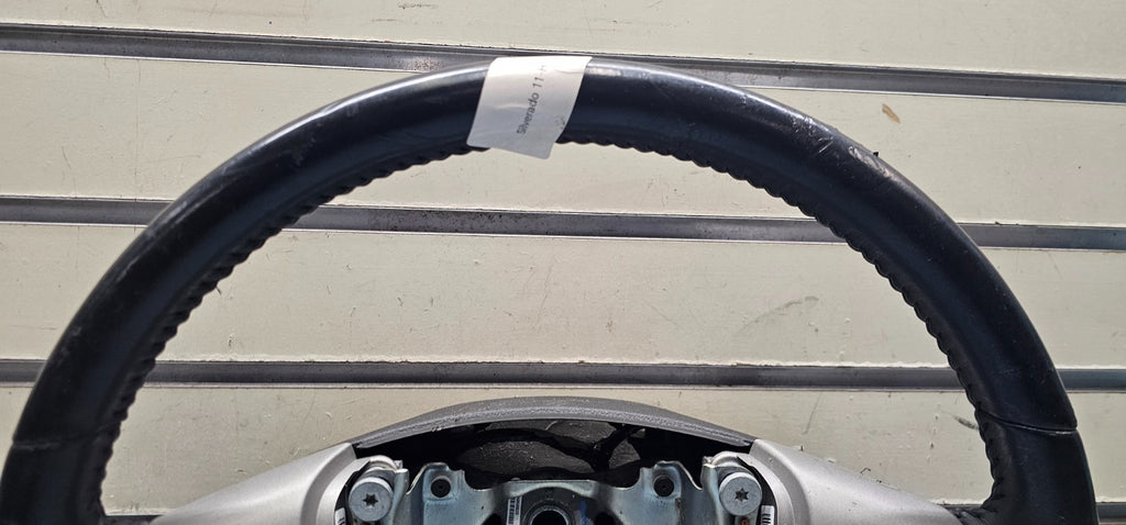 🔥2007-2014 Chevrolet Silverado Sierra Tahoe Yukon Leather Steering Wheel Black