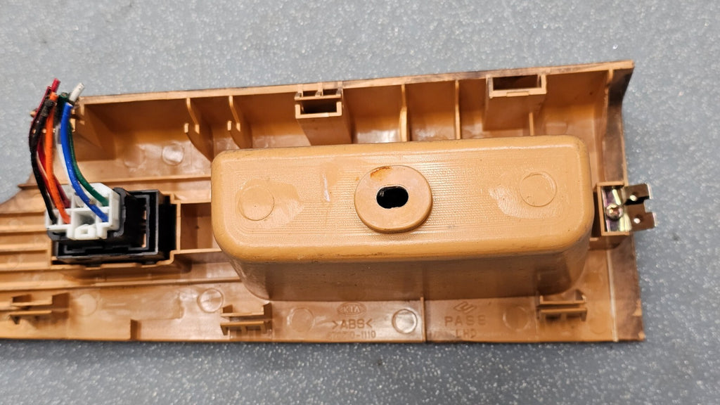 🔥03-06 Sorento Front Right Passenger Power Door Window Switch Lock Bezel Wood
