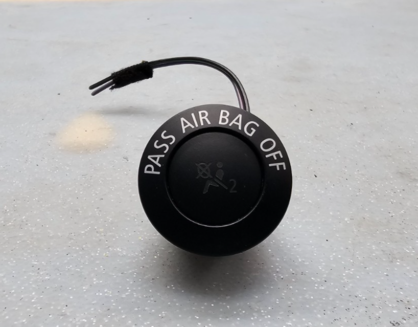 🔥02-08 MINI COOPER RIGHT PASSENGER AIR OFF INDICATOR SWITCH LIGHT UNIT BLACK