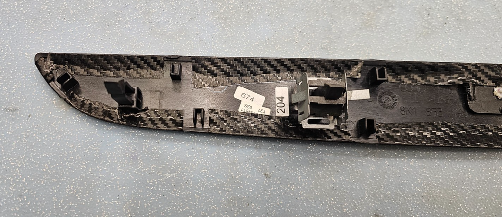 🔥2009-2012 AUDI A4 S4 Instrument Panel dash Trim Panel BLACK